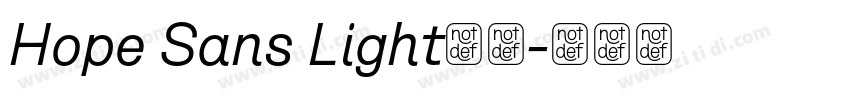 Hope Sans Light字体字体转换 Hope Sans Light字体字体转换